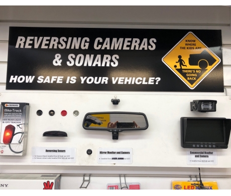 Reversing Cameras, Sonar and Handsfree Phone Kits
